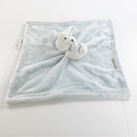 Blankets & Beyond Blue Puppy Dog Baby Security Blanket 15 x 15 - Picture 2 of 6